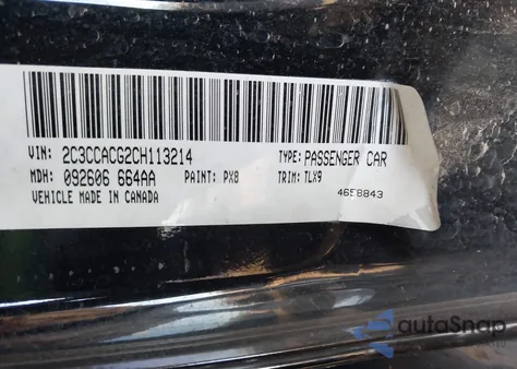 2012 Chrysler 300 Limited z USA, uszkodzony, nr VIN 2C3CCACG2CH113214